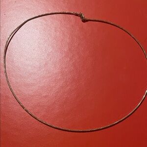 Omega  Dimond Cut in 10 K Gold Women’s Necklace Wearable May Need Repair Clasp